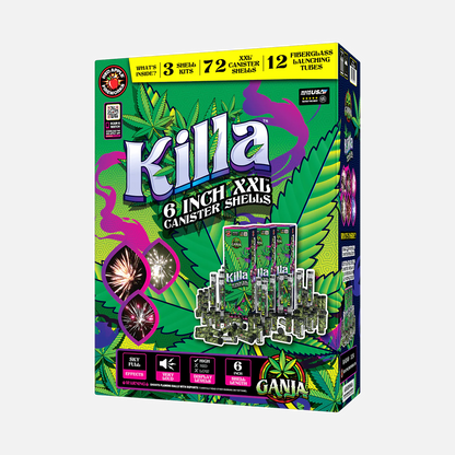 Ganja Killa 24-Shot 6 in. XXL Canister Shells