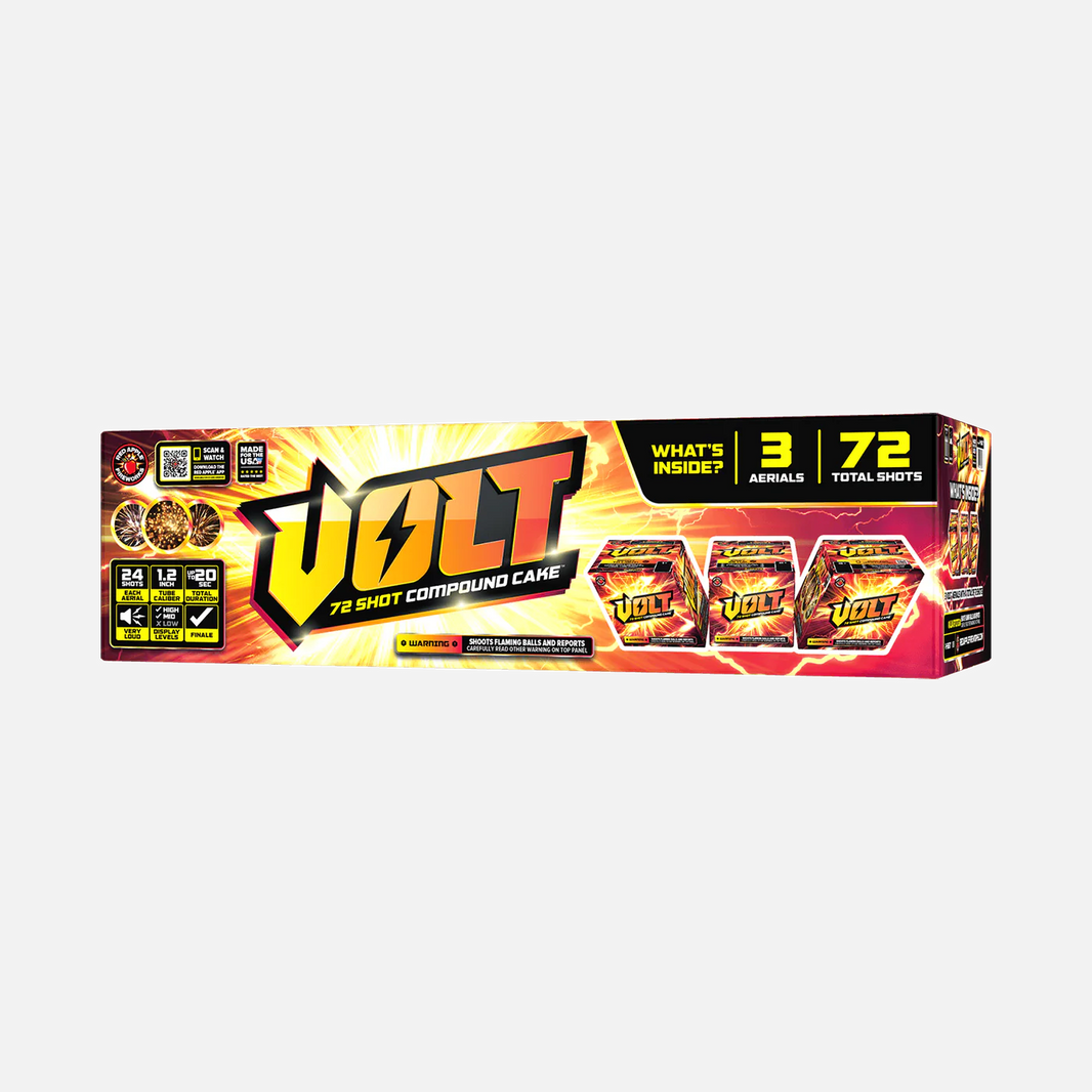 VOLT™ Tarta de Batería Compuesta™ de 72 Tiros