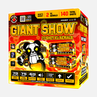 Pirotecnia aérea XL® de 70 disparos Giant Show