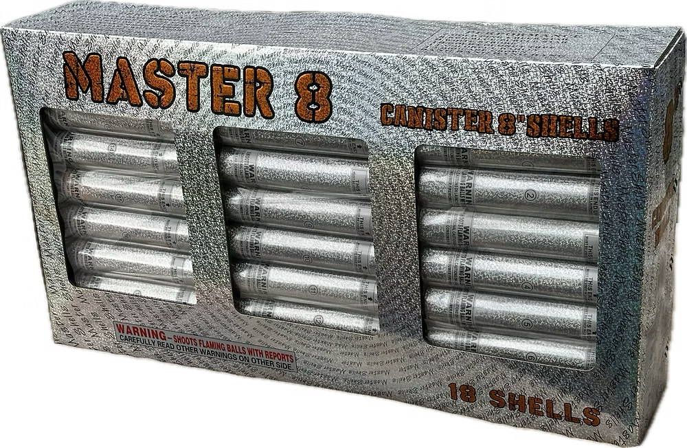 Masters 18-Shot 8 in. Canister Shells