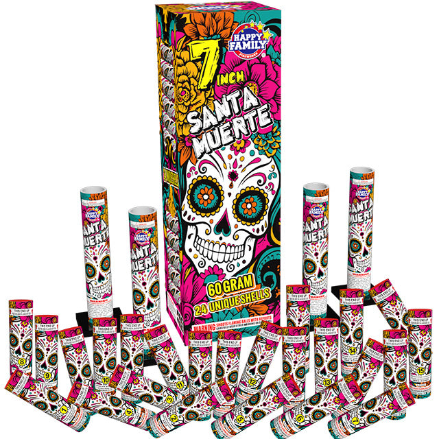 Santa Muerte 24-Shot 7 in. Canister Shells