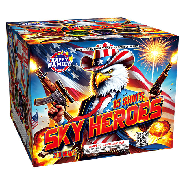 Sky Heroes 15-Shot Standard Aerial Cake
