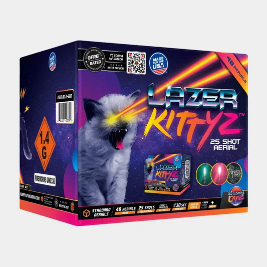 Lazer Kittyz™ 25 disparos Marco de plástico