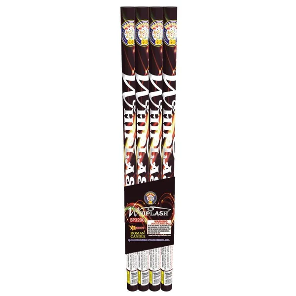 Whiplash 10-Shot Roman Candle (4-Pack)