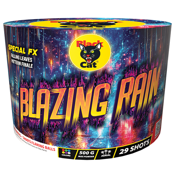 Blazing Rain 29-Shot XL Aerial Cake