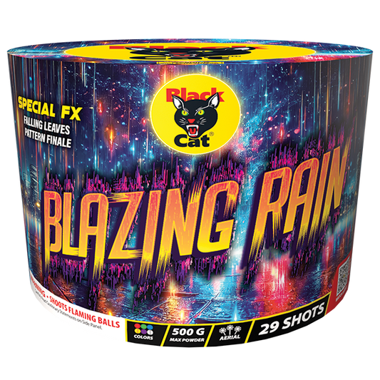 Blazing Rain 29-Shot XL Aerial Cake