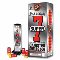 Super 7 in. 24-Shot Canister Shell Kit