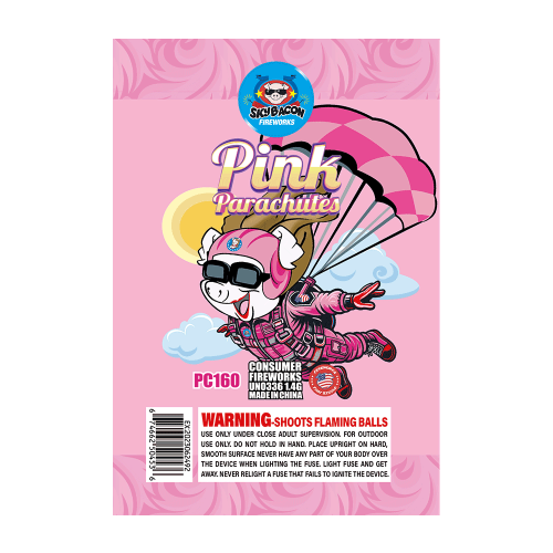 Pink Parachute (4-Pack)