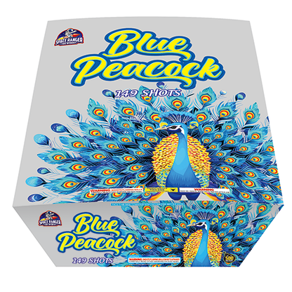 Blue Peacock 149-Shot XL Aerial Cake