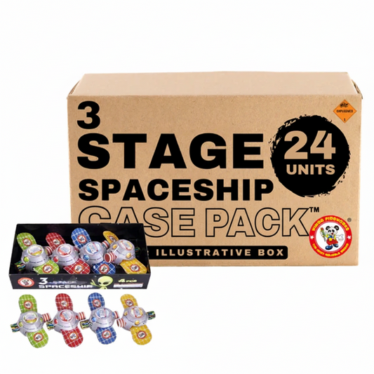 3 Stage Spaceship (4-Pack) Flying Novelty