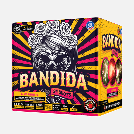 Calavera® Bandidos 48 disparos, sets de fuegos artificiales aéreos estándar para finales®