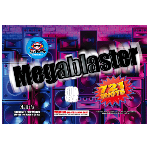 Megablaster 721-Shot XL Zipper Aerial Cake