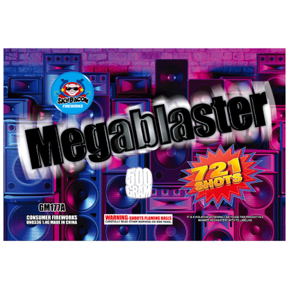 Megablaster 721-Shot XL Zipper Aerial Cake