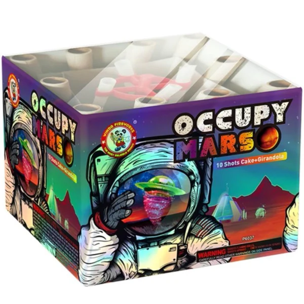 Occupy Mars 10-Shot XL Girandola Aerial Cake | Case Pack™ 6/1