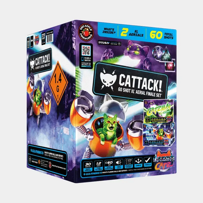Cattack!™ 60 Shots XL® Aerial Finale Set®