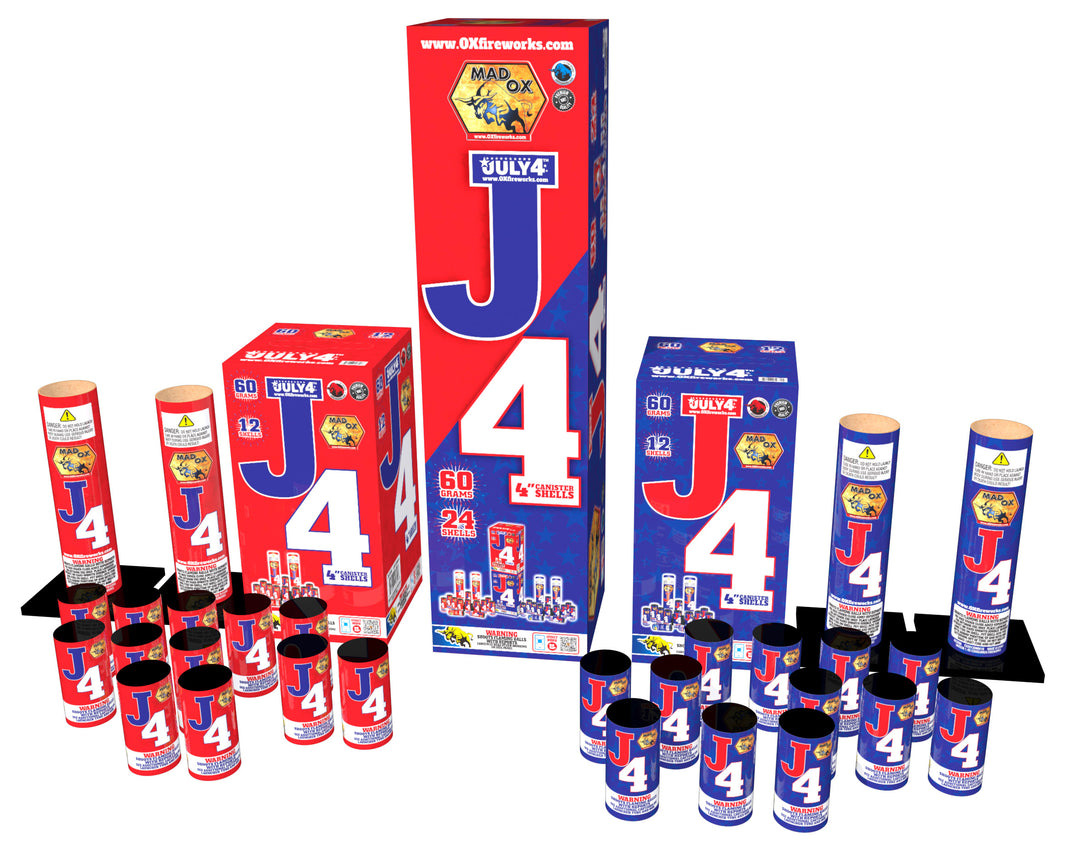 J4 24-Disparos 4 pulg. Carcasas de Mortero