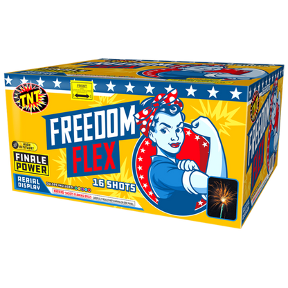 Tarta aérea Freedom Flex XL de 16 disparos