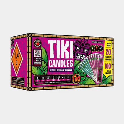 Tiki® Candles 10 Shots Roman Candles