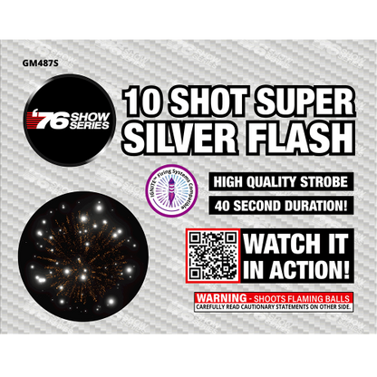 Super Silver Flash 10-Shot XL Aerial Cake
