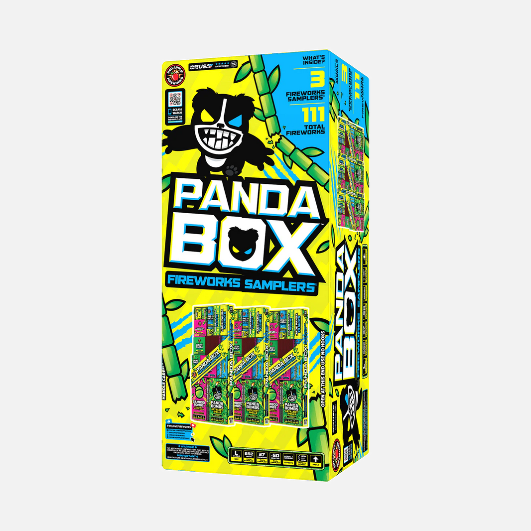 Panda Box® 692 Surtido de fuegos artificiales Shot Fireworks Sampler®