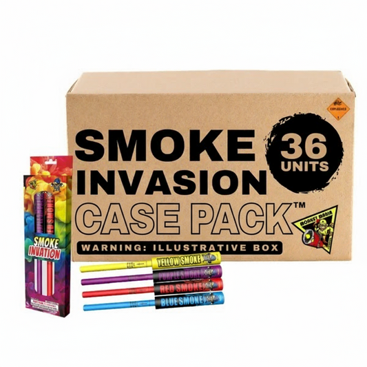 Smoke Invasion (Paquete de 4) Bomba de Humo Grande | Caja de 36/1