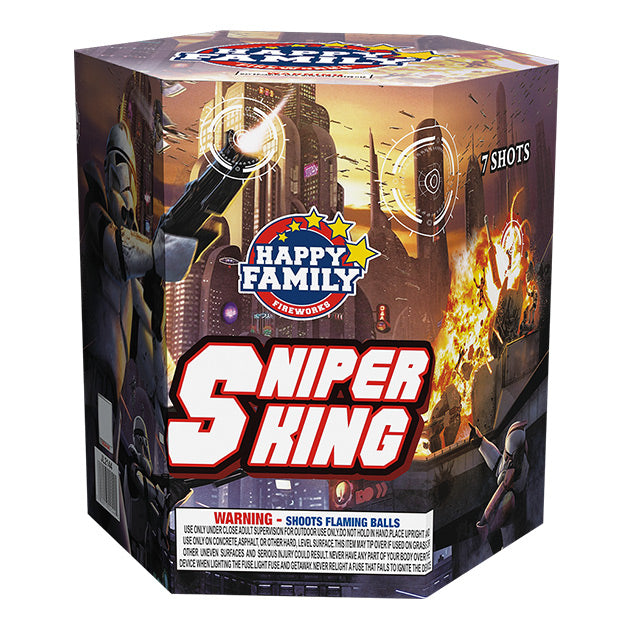 Sniper King 7-Shot XL Aerial Cake