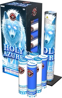 Granadas de seis disparos de azur sagrado