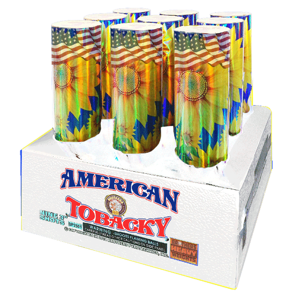 Torta Aérea XL de 9 Disparos American Tobacky