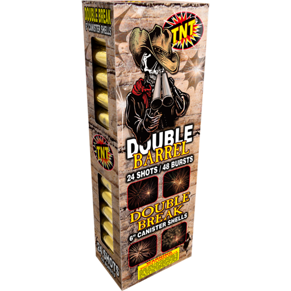 Double barrel 24-Shot 6 in. Canister Shells