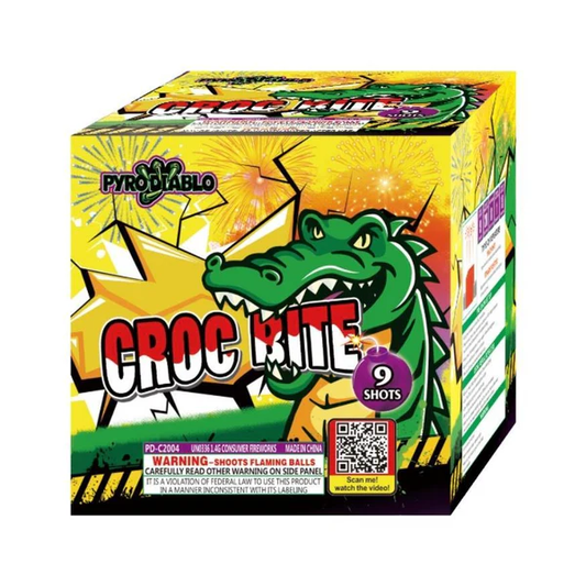 Tarta Aérea Estándar de 9 Disparos Croc Bite | Caja Pack™ 16/1