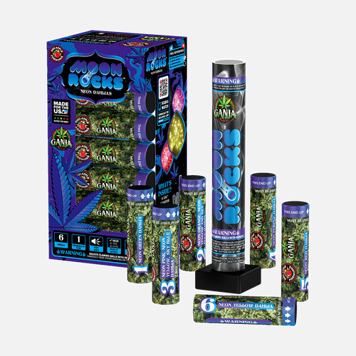 Ganja® Moon Rocks™ 6 Shot 6-Inch XXL™ Canister Shells