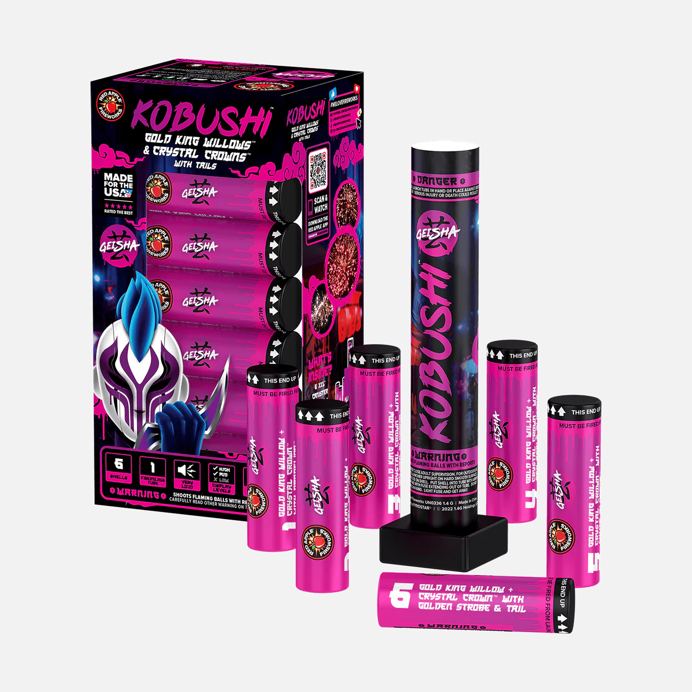 Kobushi 6-Shot 6 in. XXL Canister Shells