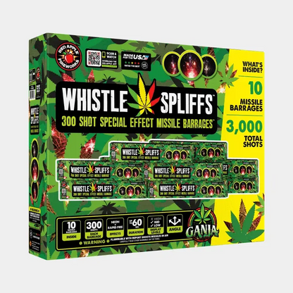 Whistle Spliffs™ 300 Disparos Barrage de Misiles de Efectos Especiales™