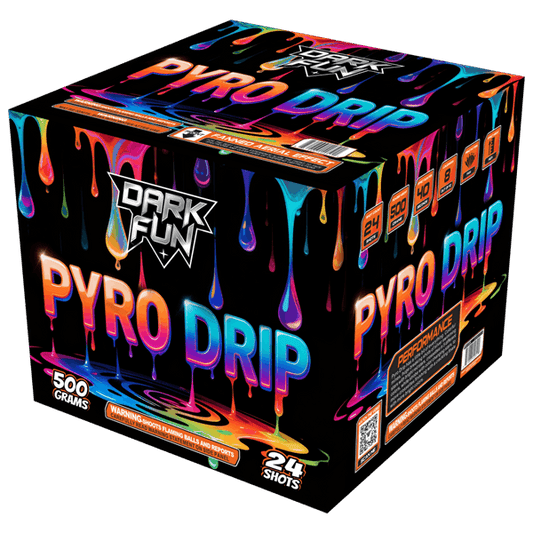 Pyro Drip 24-Shot XL Aerial Cake
