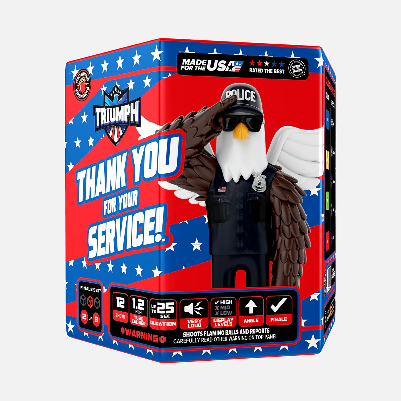 Thank You For Your Service 72-Shot Large Aerial Finale Set