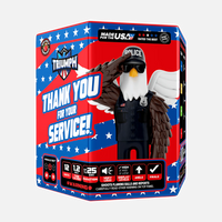 ¡Gracias por su servicio!™ Juego de fuegos artificiales de gran final aéreo de 72 disparos®