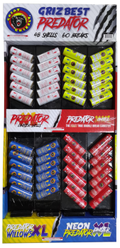 Cohetes con carcasa de 48 disparos Griz Best Predator Edition