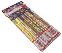 Vela Romana de 10 Tiros Candle Mania (Paquete de 12)