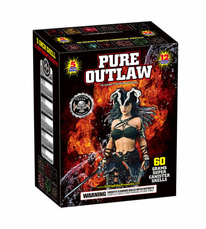 Proyectiles de Mortero Tipo Bala de Cañón Pure Outlaw de 12 disparos y 5 pulgadas