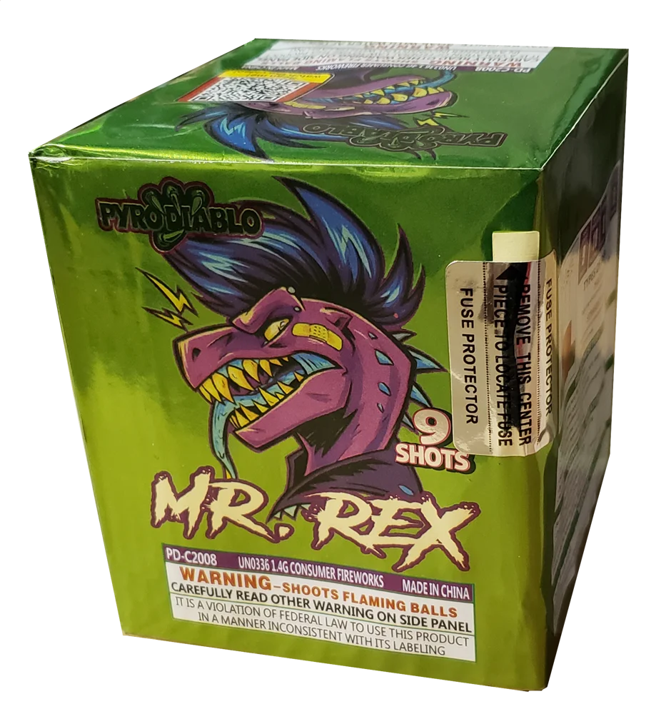 Pastel aéreo estándar Mr. Rex de 9 tiros