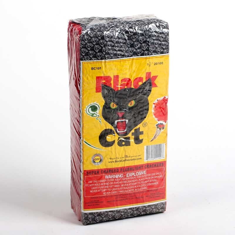 Black Cat Firecracker Strip 10/100
