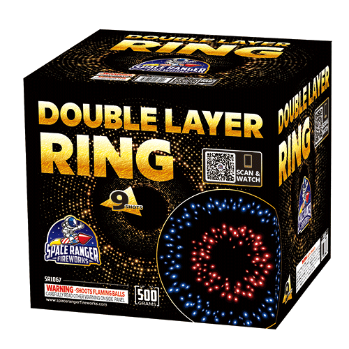 Double Layer Ring 9-Shot XL Aerial Cake