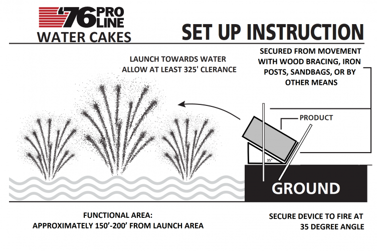 Multicolor Carpet Water Cake (40sec) 12-Shot Pro-Line Cake