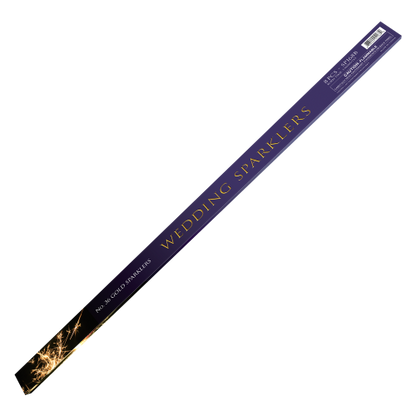 Velas de bengala prémium doradas para bodas de 91 cm (8 unidades)