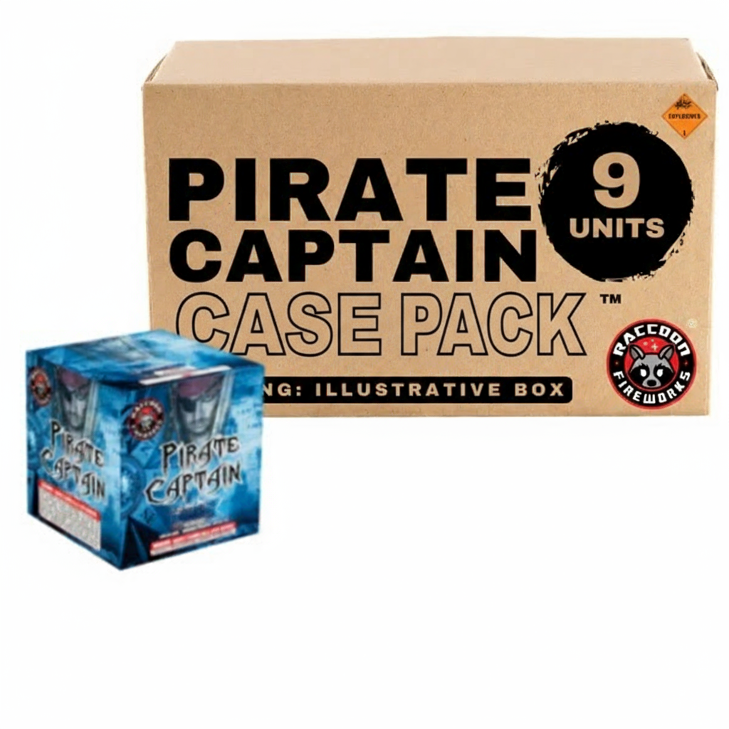 Pirate Captain 21-Shot Standard Aerial Cake | Case 9/1