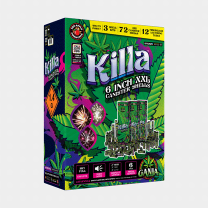 Ganja Killa 24-Shot 6 in. XXL Canister Shells