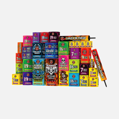 Infierno™ Box 697 Shot Fireworks Sampler®