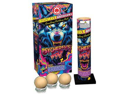Psychedelic Wolf 6-Shot Artillery Shell Kit