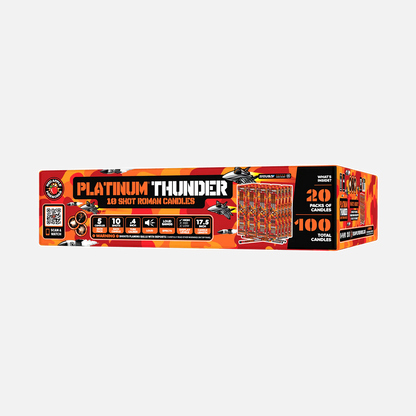 Platinum Thunder 10-Shot Roman Candles