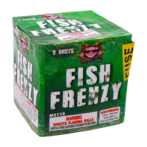 Fish Frenzy 9-Shot Standard Aerial Cake